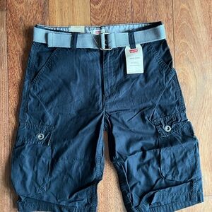 Levi's Black Cargo Shorts Sturdy Cotton Casual